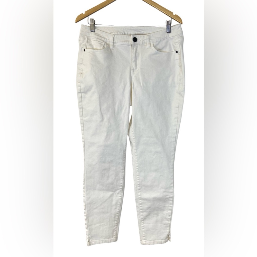 Lane Bryant White Skinny Jeans